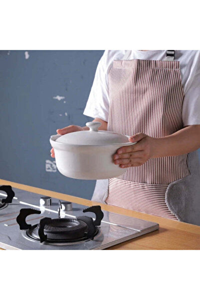 Vivendo Adjustable Microfiber Apron for Wiping Hands 71x69 cm Brown