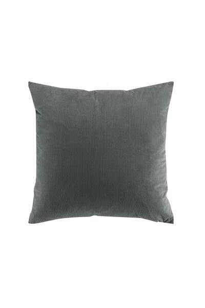 Plastona Βελούδινο μαξιλάρι γκρι 60x60εκ.