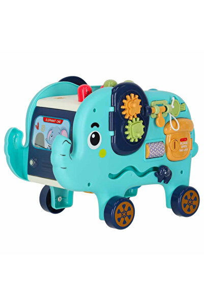 SOLLUXE Elefant Interactiv Montessori pentru Copii cu Activități Senzoriale și Jocuri Educative