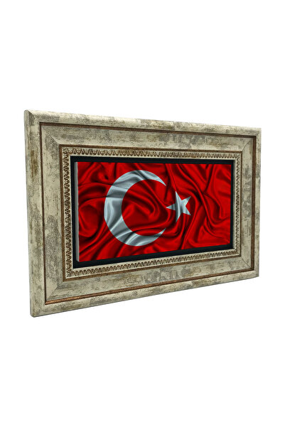 Sadrazam Pictură pe pietre naturale cu drapel turcesc ondulat imprimat 20X30 ...