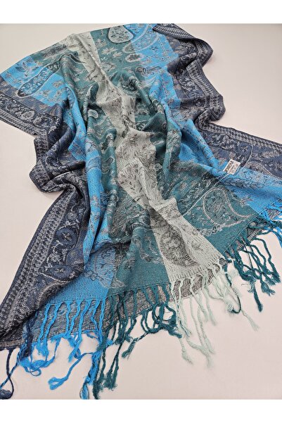 tomrisboutique Paisley Patterned Double-Sided Rota Series Jacquard Shawl 70 X...