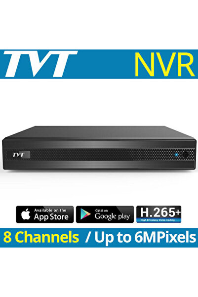 TVT TD-3008H1-B1-B Καταγραφικό NVR 8 Καναλιών με Ανάλυση Full HD+