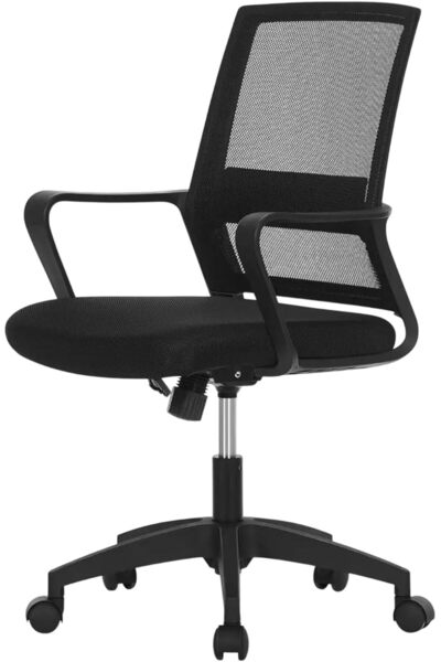 UKR Office Chair Breathable Mesh Computer Chair with Lumbar Support & Plastic...