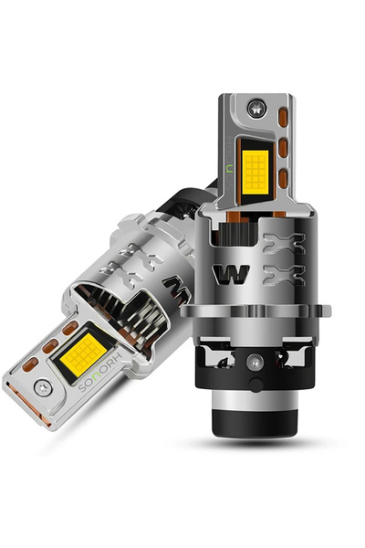 SONORH Set de 2 becuri LED Xenon, D2S/D2R, +600%, 32000 Lumeni, Canbus Plug&P...