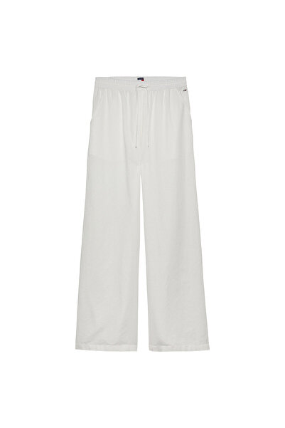 Tommy Jeans Tommy Hilfiger TJW LINEN PANT Kadın Pantolon DW0DW20352YBL