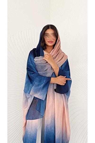 AYA MWT1195 - عباية اومبرية ازرق |Blue ombre abaya