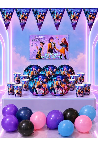 snowparty مجموعة زينة حفلات أعياد الميلاد ذات طابع Kpop K-Pop Demon Hunters ت...