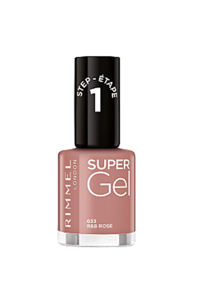 RIMMEL LONDON Rimmel Super Gel Nail Polish, 033 R&B Rose, 12 ML