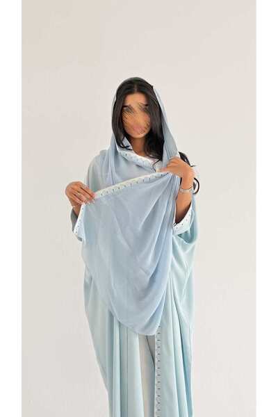 AYA Mwt1250 - Abaya with Embroidery on the Front and Sleeves