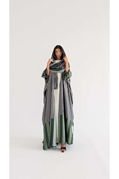 AYA Mwt1210 - striped abaya |striped abaya