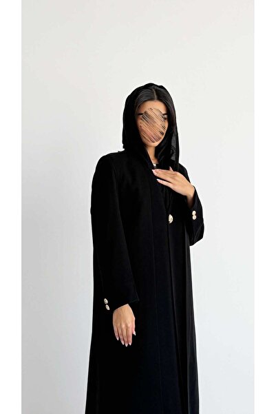 AYA MWT1189 - عباية بليزر بآزرار ذهبية