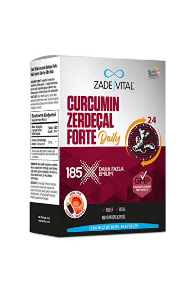 Zade Vital Curcumin Zerdeçal Forte Daily 60 Yumuşak Kapsül