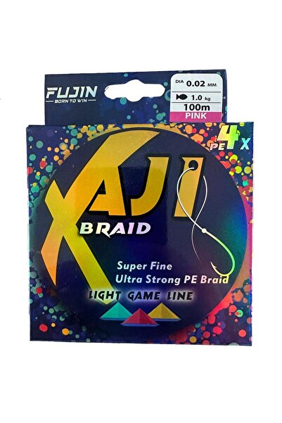 Fujin Aji Light Game Braid 4X 100m Pink Fishing Line