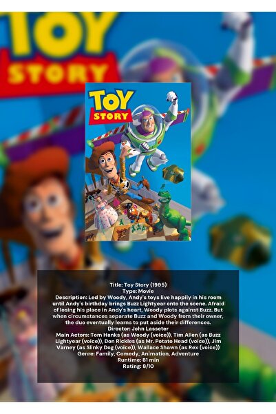 OEM Αφίσα Ινφογραφίας Toy Story, Συλλεκτικό Σχέδιο, Χαρτόνι 250γρ., Α4