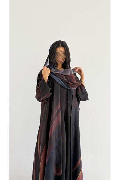 AYA Mwt1145 - Abaya Printing |   Printed Abaya