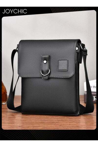 Joychic Men Pu Leather Wear-resistant and Waterproof Shoulder Bag Casual Mess...
