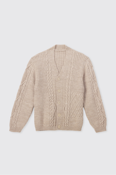 Panço Boy's Knitwear Beige Cardigan