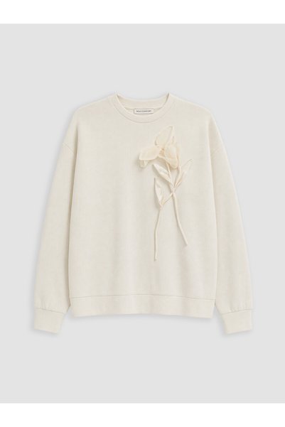 LC Waikiki Lcw Comfort Embroidered Soft Touch Women's Sweatshirt