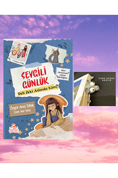Nesil Çocuk Yayınları SEVGİLİ GÜNLÜK/ KAFASI SIKIŞAN FARE FİGÜRLÜ KİTAP AYRAC...