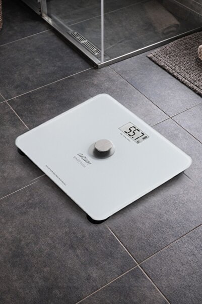 ROYALGROSS Arzum AR5126 Stayfit Touch Cam Beyaz Baskül, Pilsiz Kullanım, 180 Kg’a Kadar Ölçüm Kapasitesi, Beyaz