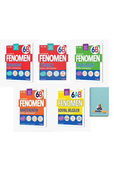 Fenomen Yayıncılık FENOMEN 6.SINIF B SERİSİ FULL SETT (DEFTER HEDİYE)