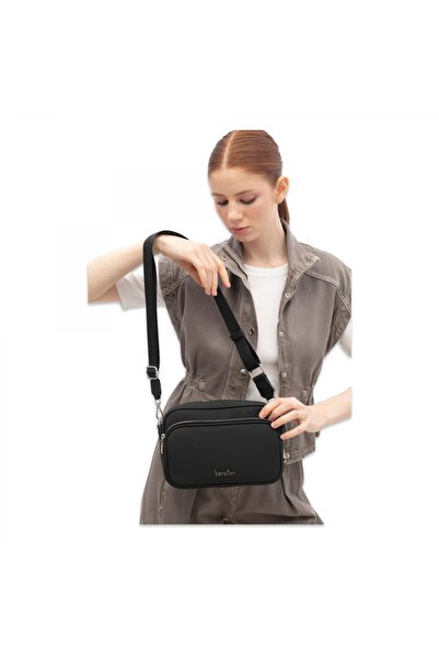 Benetton Bnt_1816 17X25X8 Omuz Siyah Kadın Çanta