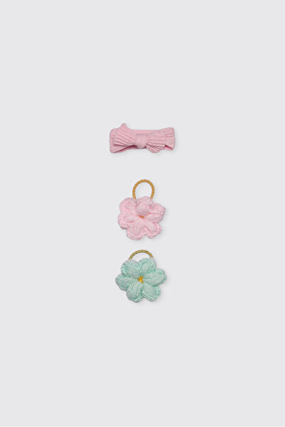 Panço Baby Girl Pink Buckle Set