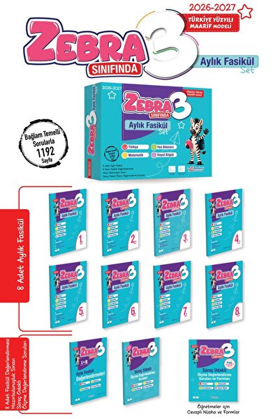 Berkay Yayıncılık 3.SINIF ZEBRA SINIFINDA (AYLIK FASİKÜL SET )