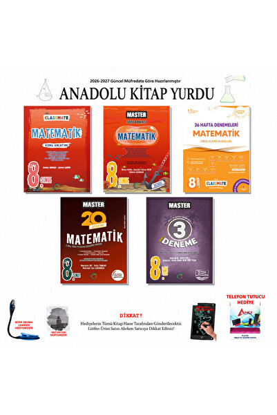 Okyanus Yayınları 2026-2027 8. Sınıf Okyanus Matematik Classmate Master 36 Ha...