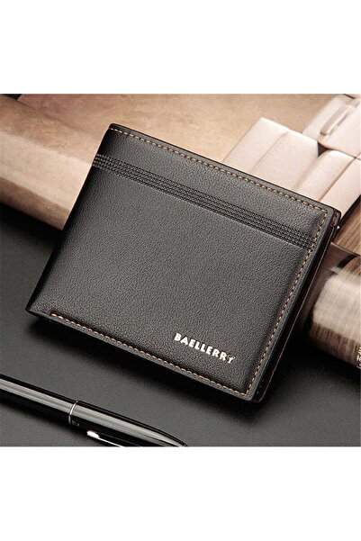 Generic Short Multi Card Business Bi-Fold Wallet Black