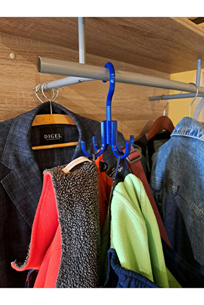 DU&ER 360 °   Rotating Bag Hanger Closet Organizer Bag and Accessory Holder