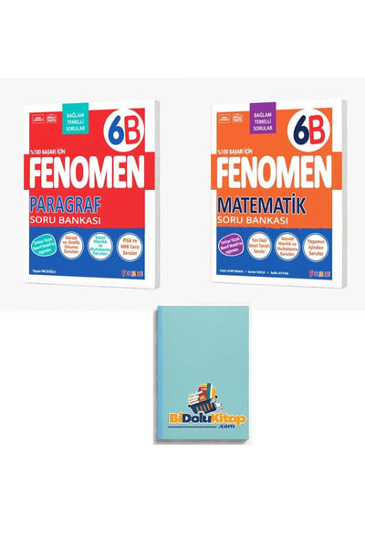 Fenomen Yayıncılık FENOMEN 6 PARAGRAF (B) - MATEMATİK (B) SORU BANKASI (DEFTE...