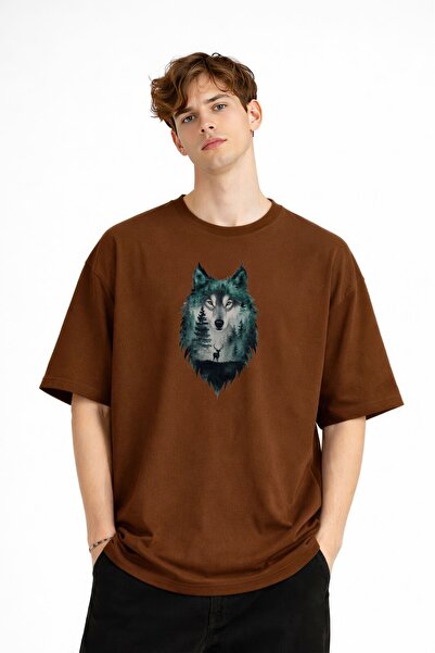 Zerenyus Wolf - 1. Class Cotton Crew Neck Short Sleeve Oversize Men's T-Shirt...