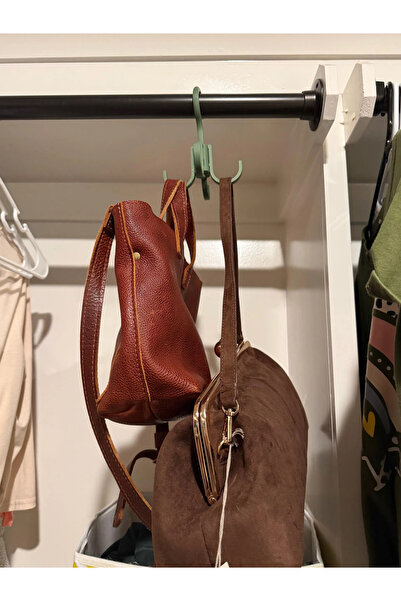 DU&ER 360 °   Rotating Bag Hanger Closet Organizer Bag and Accessory Holder