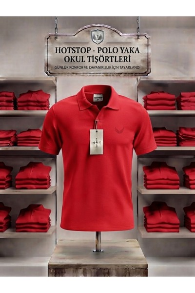 ATKGİYİM Polo Collar School T-Shirt - Casual Comfort and Durable Fabric Design
