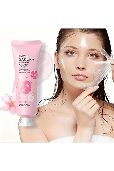MarlaMall Peel Off Facial Mask, Sakura Overnight Wrapping Mask Skincare, Hydr...
