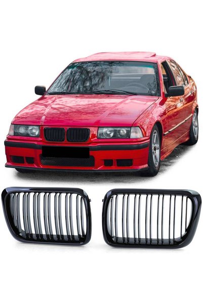 CΑRΝΕR Σχάρες Καρδιές για BMW 3 E36 96-99 Εμφάνιση M4 με Διπλή Σχάρα Γυαλιστε...