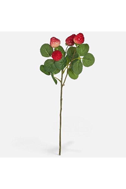 OEM Ramura Decorativa cu Fructe Zmeura 45cm