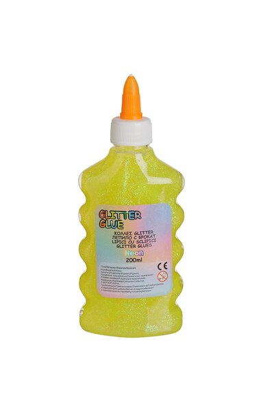 OEM Adeziv Neon Galben cu Glitter 200ml