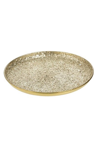 OEM Beige Decorative Metal Plate with Mosaic Pattern Ø30cm