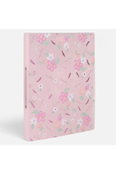 OEM Pink Floral 2-Ring Binder 32x24cm