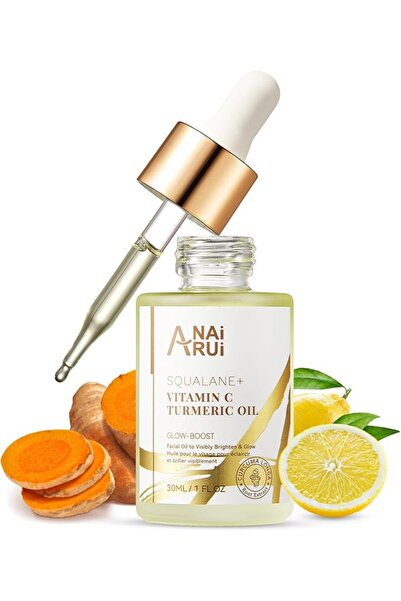 ANAI RUI Squalane Turmeric Vitamin C Facial Oil – Brightening & Hydrating Fac...
