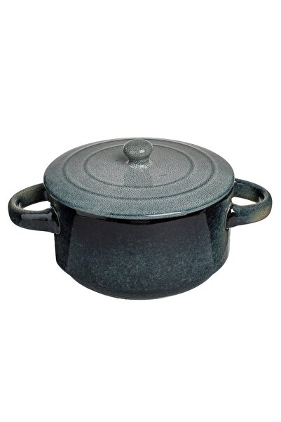 OEM Керамична купа с капак Petrol Glaze 700 мл