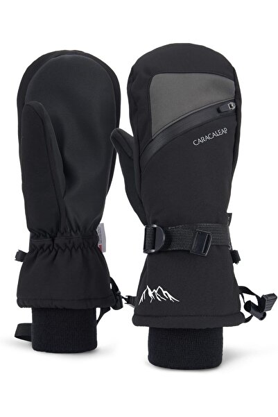 OtherMax Mănuși de Schi Impermeabile de Iarnă Unisex Negru Mărimea M-L — mănu...