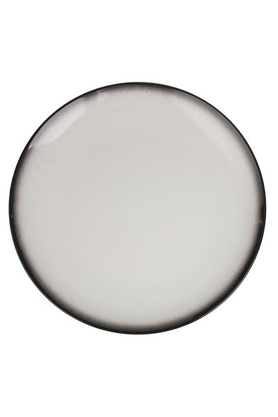 OEM Black Ceramic Flat Plate Stone Effect Ø27cm