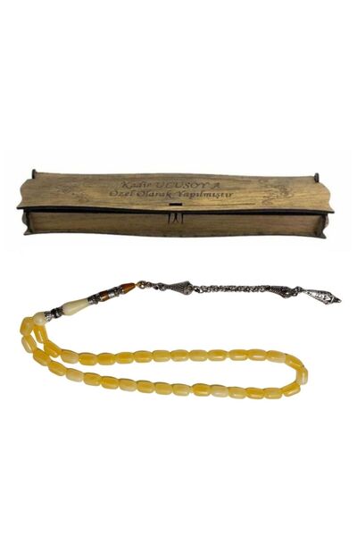 Çılgıntrend Beirut Powder Amber Daily Prayer Beads - Specially Crafted