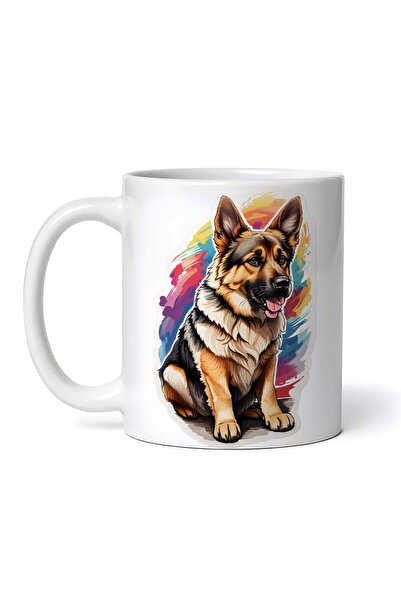 INOVATIX Personalized white mug, German Shepherd Dog, INOVATIX®. 330ml