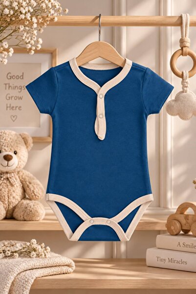 Lumos Trade Unisex 100% Cotton Baby Snap Bodysuit - Soft Textured Breathable ...
