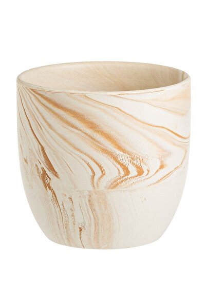 OEM Masca Ghiveci Caramel cu Model Ø14x13.5cm - 1.5L