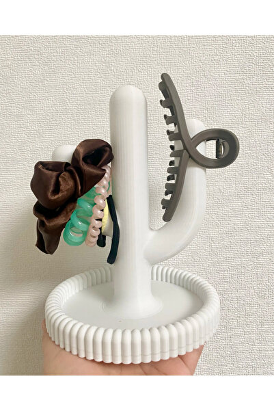 DU&ER Cactus Hair Tie Organizer Hair Clip and Accessory Holder Decorative Stand